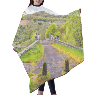 Personality  A View Towards An Old Bridge On The Outskirts Of Inveraray, Scotland On A Summers Day Hair Cutting Cape