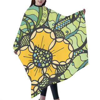 Personality  Floral Pattern Hair Cutting Cape