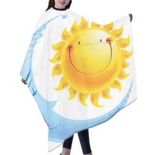 Personality  Cartoon Characters Sun And Moon Day And Night Concept Hair Cutting Cape