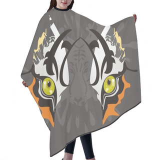 Personality  Tiger Eyes Hair Cutting Cape