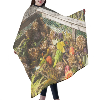 Personality  Image Of Compost Bin In The Autumn Garden Hair Cutting Cape