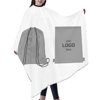 Personality  Sport Bag Grey Color Hair Cutting Cape