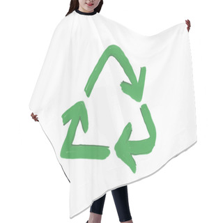 Personality  A Hand Drawn Recycle Icon. Good For Any Project About Reuse And Zero Waste. Hair Cutting Cape