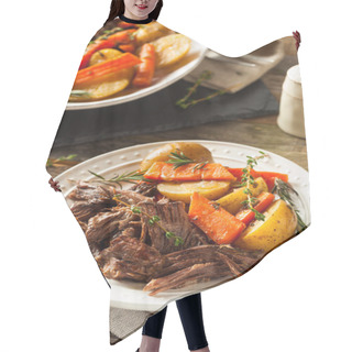 Personality  Homemade Slow Cooker Pot Roast Hair Cutting Cape