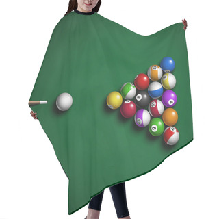 Personality  Billiard Balls Hair Cutting Cape