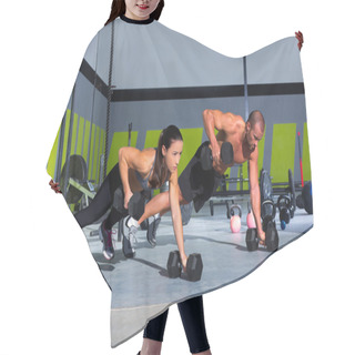 Personality  Gym Man And Woman Push-up Strength Pushup Hair Cutting Cape