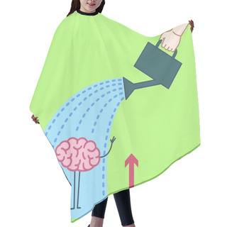 Personality  Brain Growing Up Hair Cutting Cape