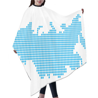 Personality  Russia Dot Map Hair Cutting Cape