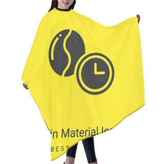 Personality  Bean Minimal Bright Yellow Material Icon Hair Cutting Cape