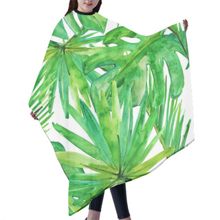 Personality  Tropical Leaves. Hair Cutting Cape