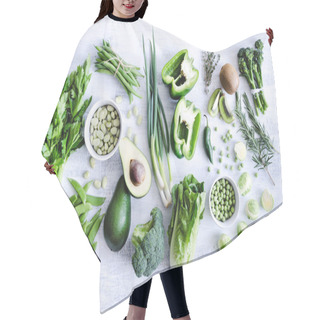 Personality  Healthy Green Vegetables Hair Cutting Cape