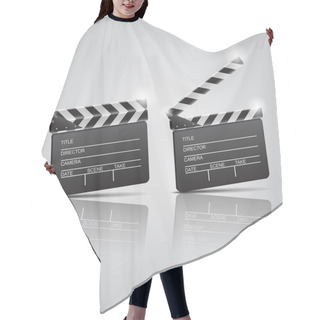 Personality  Film Clap Boards Cinema. Vector Illustration Hair Cutting Cape