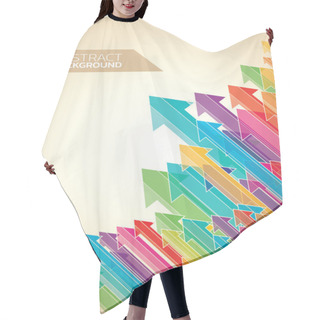 Personality  Business Colored Arrows Hair Cutting Cape