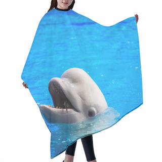 Personality  Beluga (polar Dolphin) Close Up View Hair Cutting Cape