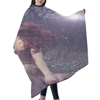 Personality  Woman In The Night Hair Cutting Cape