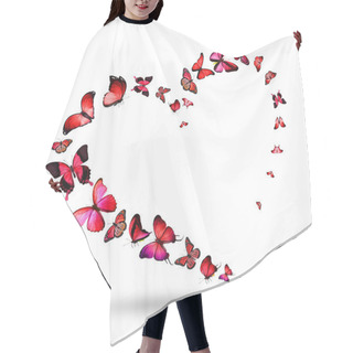 Personality  Heart With  Flying Butterflies Hair Cutting Cape