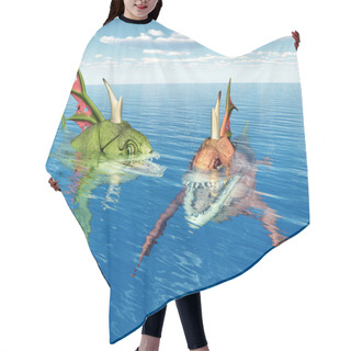 Personality  Sea Monsters Hair Cutting Cape