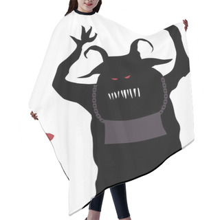 Personality  Woman Fighting A Monster Hair Cutting Cape