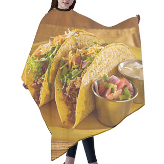 Personality  Tacos On A Platter With Tortillas Hair Cutting Cape