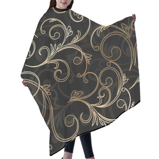 Personality  Abstract Vintage Seamless Damask Pattern Hair Cutting Cape