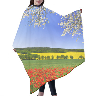 Personality  Spring Landscape Hair Cutting Cape