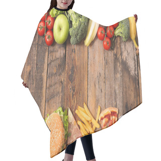 Personality  Health Food Or Junk Food Hair Cutting Cape