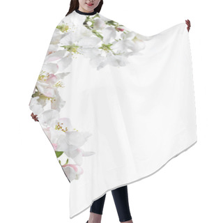 Personality  White Flowers Hair Cutting Cape