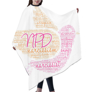 Personality  NPD Word Cloud Hair Cutting Cape