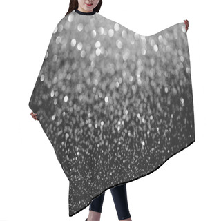 Personality  Silver Sparking Blurred Glitter Texture, Holiday Background Hair Cutting Cape