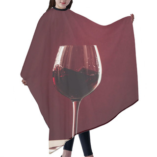 Personality  Splash Of Red Wine Hair Cutting Cape