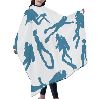 Personality  Freediver And Diver Hair Cutting Cape