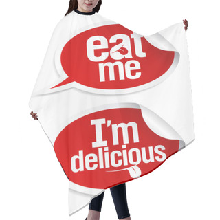 Personality  Delicious Food Stickers Hair Cutting Cape