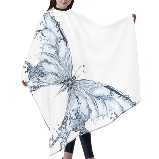 Personality  Water Splash Butterfly Hair Cutting Cape