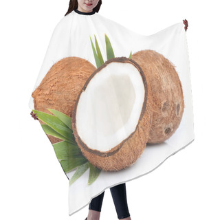 Personality  Coconuts With Leaves Hair Cutting Cape