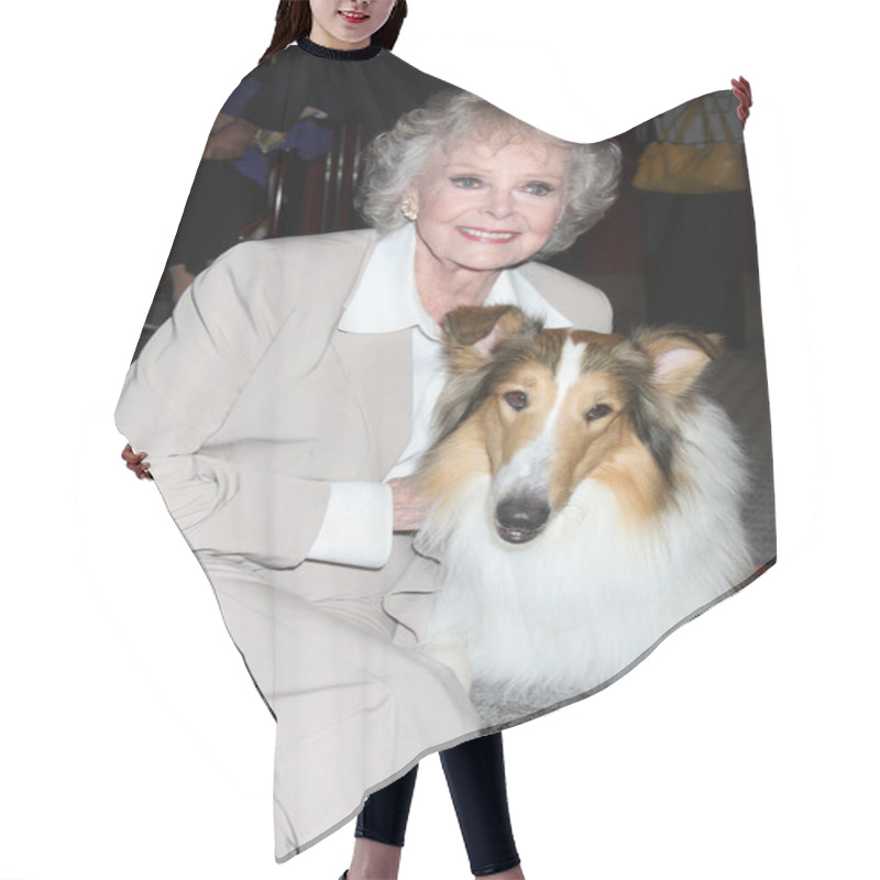 Personality  June Lockhart & Lassie Hair Cutting Cape