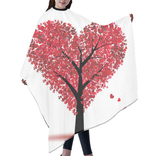 Personality  Valentine Tree, Love, Leaf From Hearts Hair Cutting Cape
