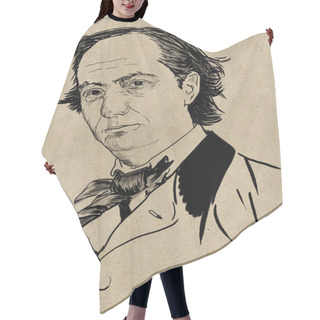 Personality  Charles Baudelaire, French Poet, Translator, And Literary And Art Critic Hair Cutting Cape