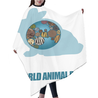 Personality  Save Animals, Save Planet. Earth Icon Hair Cutting Cape