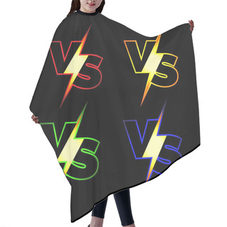 Personality  Versus Vector Icons Hair Cutting Cape