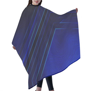 Personality  Cool Blue Abstract Texture Background Hair Cutting Cape