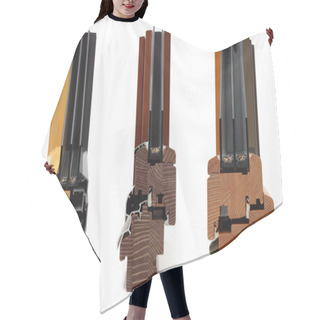 Personality  Wooden Window Profiles Front View Hair Cutting Cape