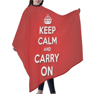 Personality  Keep Calm And Carry On Hair Cutting Cape