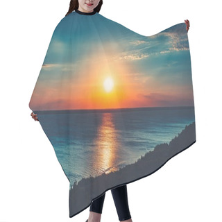 Personality  Colorful And Dramatic Sunset Sky Background Hair Cutting Cape