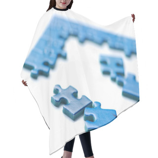 Personality  Puzzle Pieces Hair Cutting Cape