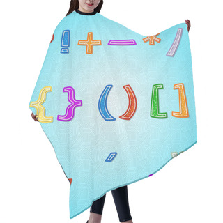Personality  Speech Marks And Punctuation Symbols Hair Cutting Cape