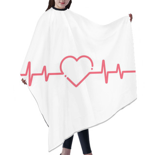 Personality  Heartbeat Line Heart Cardio  Hair Cutting Cape