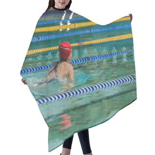 Personality  Swimming Girl Hair Cutting Cape