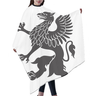 Personality  Heraldic Griffin Black Hair Cutting Cape