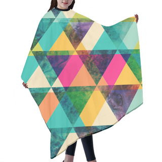 Personality  Watercolor Triangles Seamless Pattern. Modern Hipster Seamless P Hair Cutting Cape