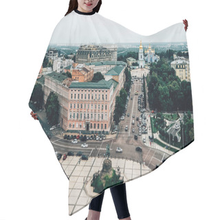 Personality  Aerial View Of Old Central District Of Kiev City, Ukraine Hair Cutting Cape